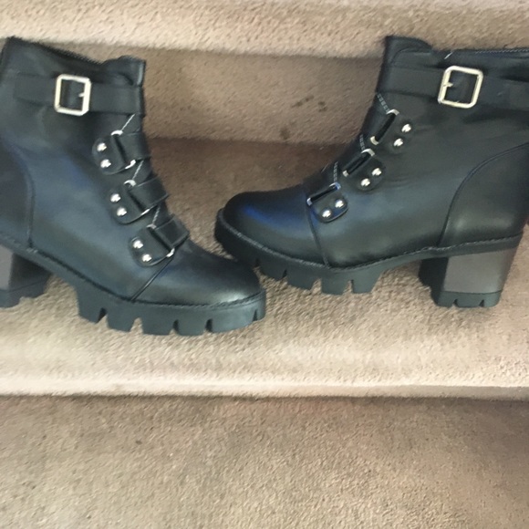 Women’s chunky heel ankle boots size 9 - Picture 8 of 9